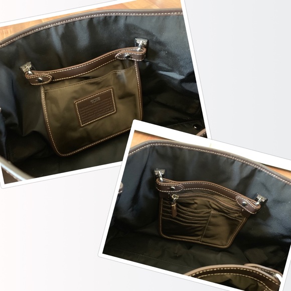 SOLD TUMI Reversible Tote Purse Travel Bag NWT - Picture 6 of 7